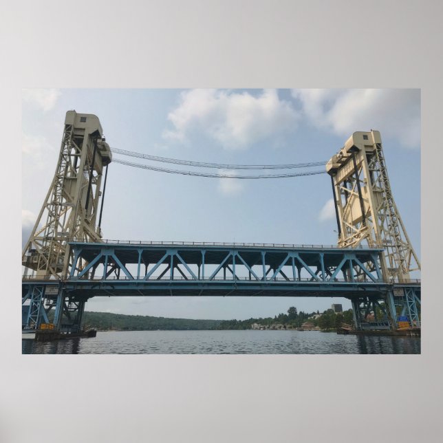 Portage Lake Hubbrücke Poster (Vorne)