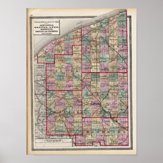 Portage und Trumbull-Landkreis Poster (Vorne)