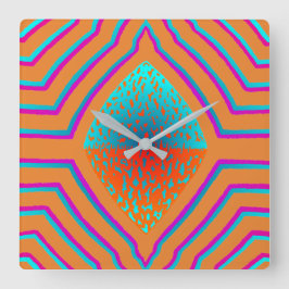 Portal 9 quadratische wanduhr