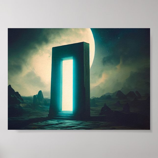 Portal auf dem Mond Poster (Vorne)