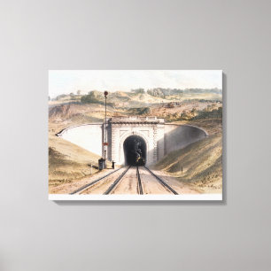 Portal Brunels des Kastentunnels nahe Bad Leinwanddruck
