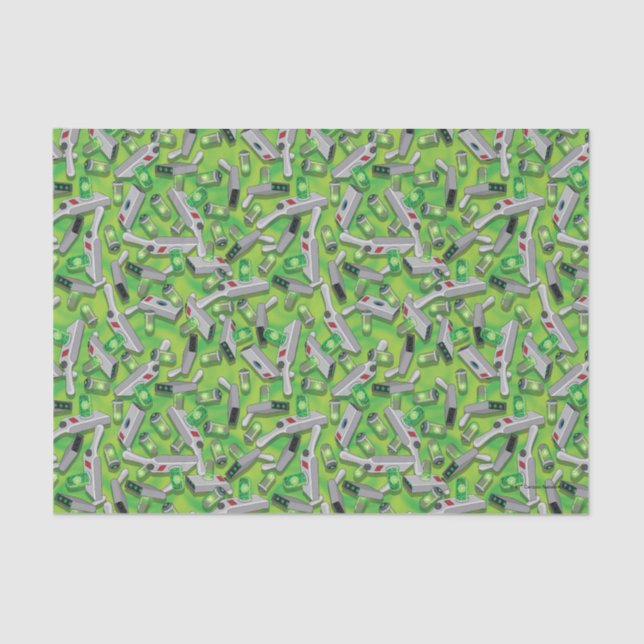 Portal Gun Pattern Seidenpapier (Vorderseite)