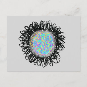 Portal mit farbenfroher Weave Art ESS 1. Dezember  Postkarte