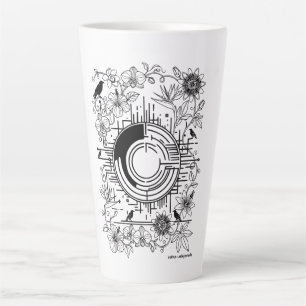 Portal of Ravens and Exotic Blooms Milchtasse