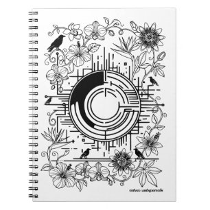 Portal of Ravens and Exotic Blooms Notizblock