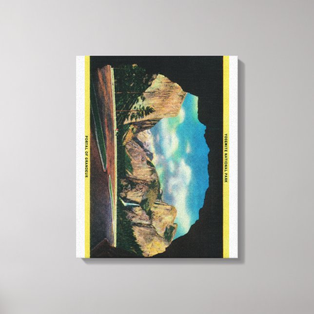 Portal von Grandeur Blick auf das Yosemite-Tal Leinwanddruck (Vorderseite)