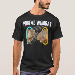 Portal Wombat Meme für Frauenliebhaber T-Shirt