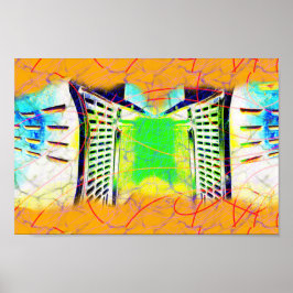 Portal zu einer anderen Dimension der industrielle Poster