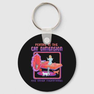 Portal zur Cat Dimension Funny Cat Kitten Lover Schlüsselanhänger