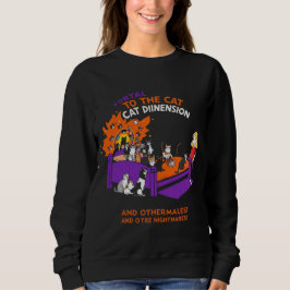 Portal zur Katzendimension: Lustiges Chaos-Katze-T Sweatshirt