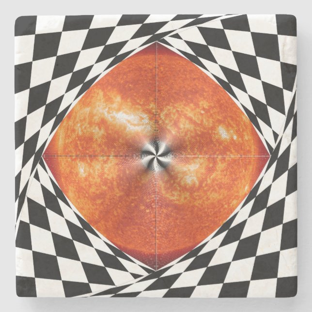 Portal zur Sonne von Kenneth Yoncich Steinuntersetzer (Vorderseite)