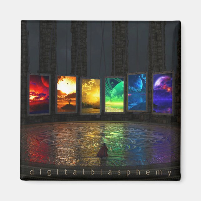 Portals Square Magnet (Vorne)