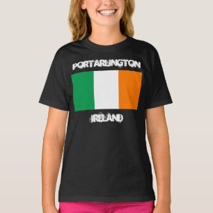 Portarlington, Irland mit der irischen Flagge Girl T-Shirt