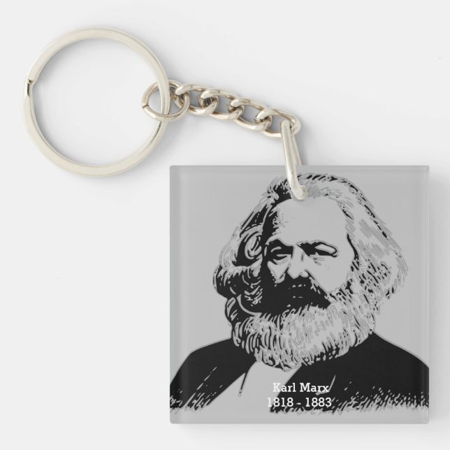 Porte-clés en acrylique Karl Marx Schlüsselanhänger (Vorderseite)