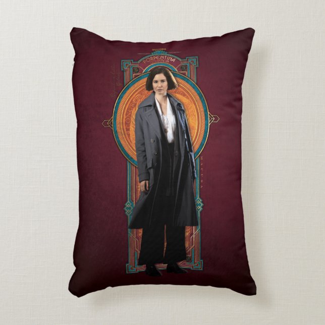 PORTENTINA GOLDSTEIN™ Art-Deco-Panel Dekokissen (Vorderseite(Vertikal))