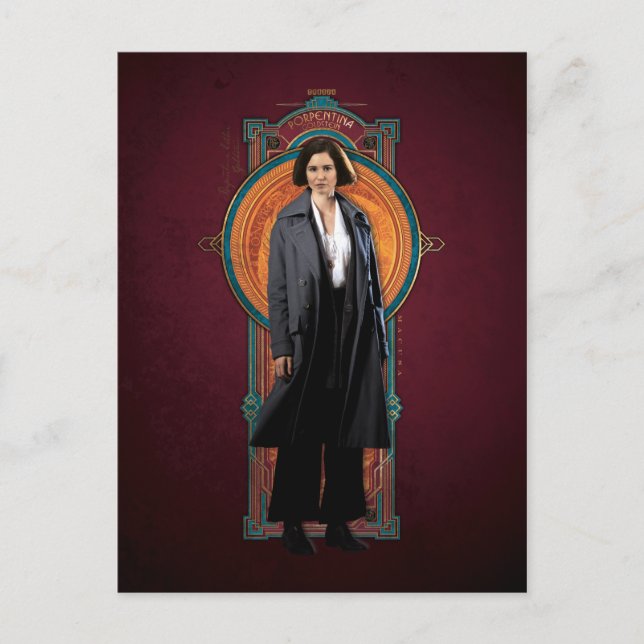 PORTENTINA GOLDSTEIN™ Art-Deco-Panel Postkarte (Vorderseite)