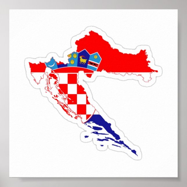 Porter recuerdo de Croacia Poster (Vorne)