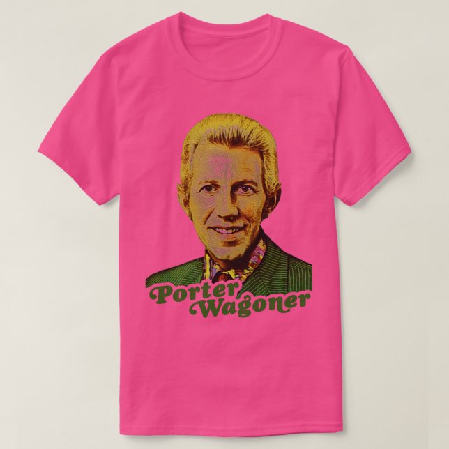 Porter Wagoner Retro Country Singer Fan Tribut T-Shirt (Design vorne)