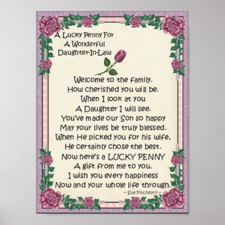 Portfolio-Tochter-in-Law-Lucky Penny-Glue Penny Poster