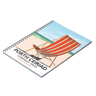 Porth Ceiriad Wales Strand Notizblock