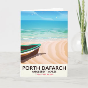 Porth Dafarch, Anglesey Walisische Strandposter Feiertagskarte
