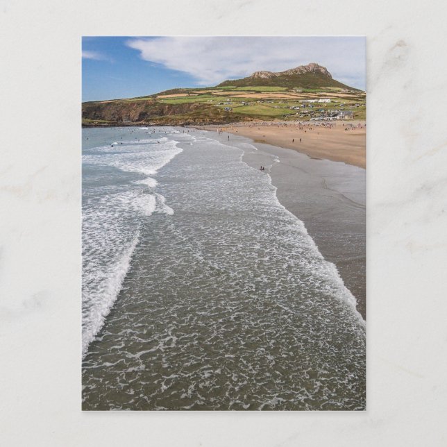 Porth Mawr Whitesands Bay Wales Postkarte (Vorderseite)