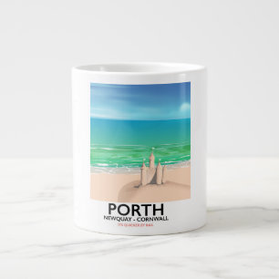 Porth Newquay Sandcastle Jumbo-Tasse