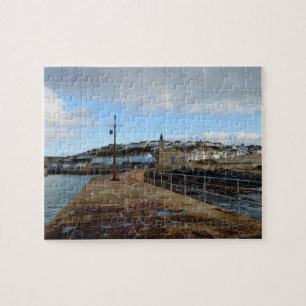 Porthleven Cornwall England im Winter Puzzle