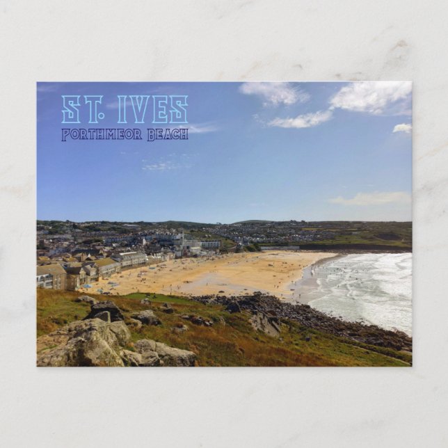 Porthmeor Beach - St. Ives - Cornwall Postkarte (Vorderseite)