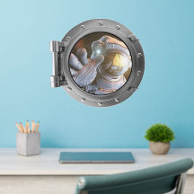 Porthole - Astronautenwall Decal