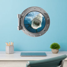 Porthole - Great White Shark Wall