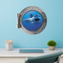 Porthole - Great White Shark Wall
