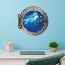Porthole - Great White Shark Wall