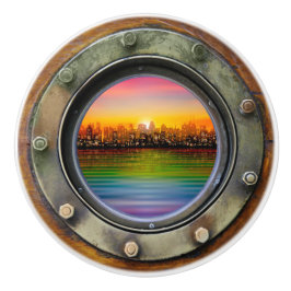 Porthole Scene Drawer Knobs Keramikknauf