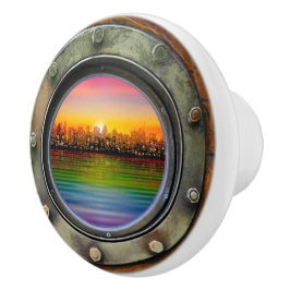 Porthole Scene Drawer Knobs Keramikknauf