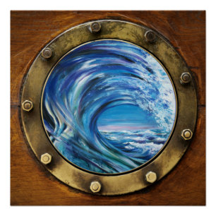 Porthole Wave Poster