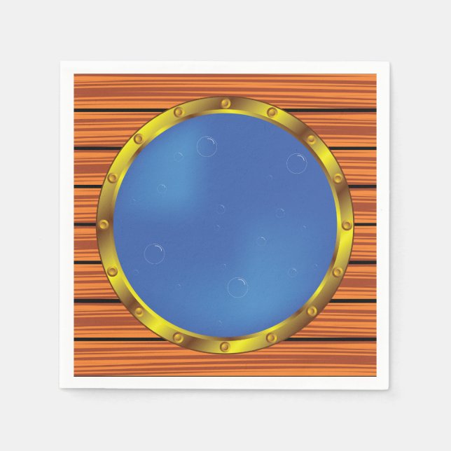 Porthole Window Paper Napkins Serviette (Vorderseite)