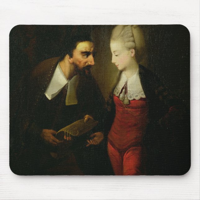 Portia und Shylock "vom Kaufmann von Venedig" A Mousepad (Vorne)