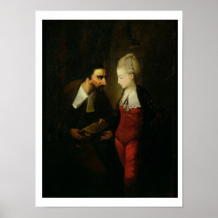 Portia und Shylock "vom Kaufmann von Venedig" A Poster