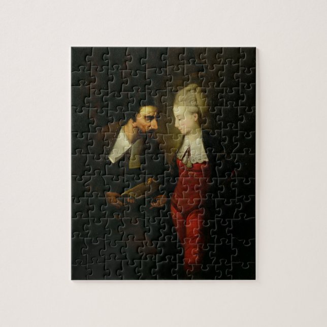 Portia und Shylock "vom Kaufmann von Venedig" A Puzzle (Vertikal)