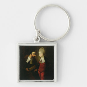 Portia und Shylock "vom Kaufmann von Venedig" A Schlüsselanhänger