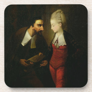 Portia und Shylock "vom Kaufmann von Venedig" A Untersetzer