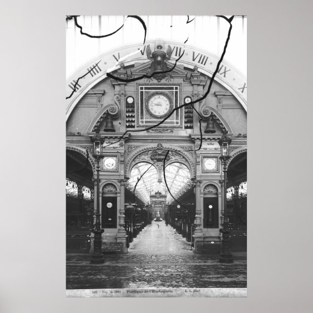 Portico des Horologie-Pavillons Poster (Vorne)