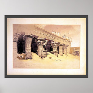 Portico des Tempels von Edfou Roberts/Haghe Art Poster