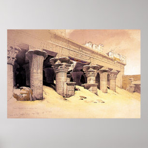 Portico des Tempels von Edfou Roberts/Haghe Art Poster