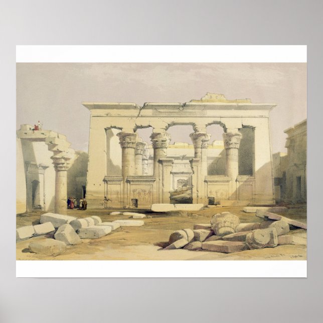 Portico des Tempels von Kalabshah, aus "Ägypten un Poster (Vorne)