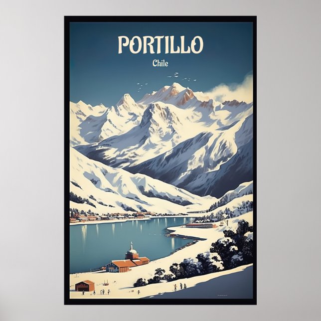 Portillo, Chile, Skireise Poster (Vorne)