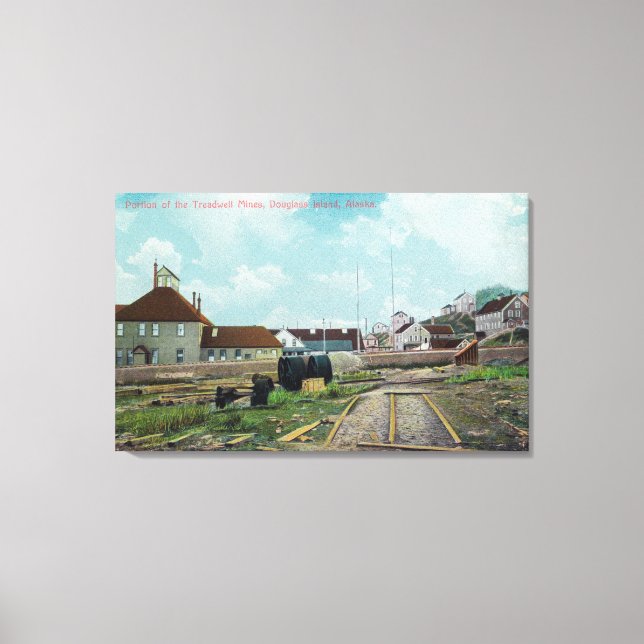 Portion Treadwell MinesDouglass Island, AK Leinwanddruck (Vorderseite)