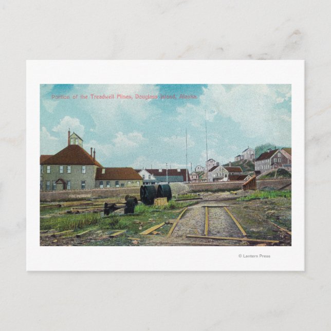 Portion Treadwell MinesDouglass Island, AK Postkarte (Vorderseite)
