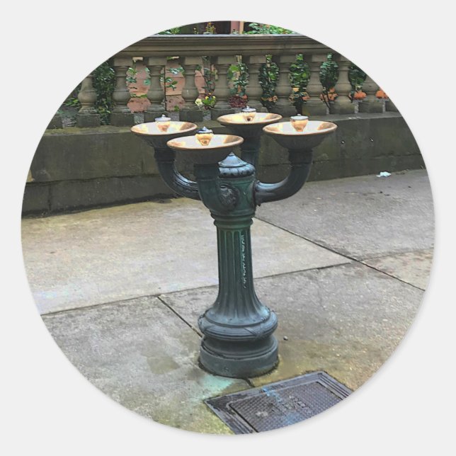 Portland Benson Bubblers #1 Runder Aufkleber (Vorderseite)